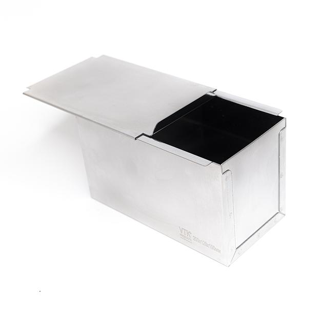 Форма для тостового хлеба с крышкой 300х130х130 мм нержавеющая сталь фото 3