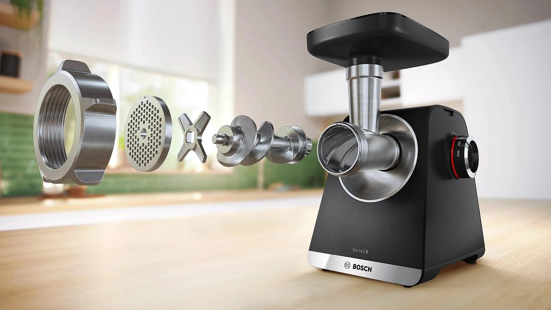 Мясорубка Bosch MFWS640B черный фото 10