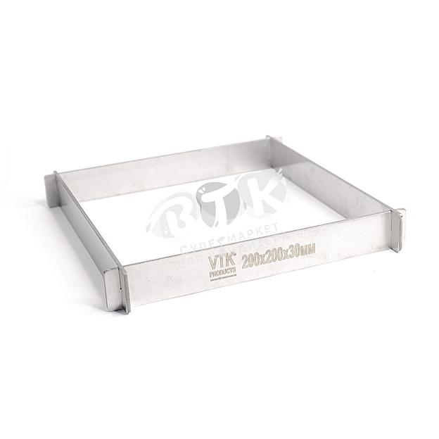 Рамка для конфет и шоколада 200х200х30 мм нержавеющая сталь фото 1