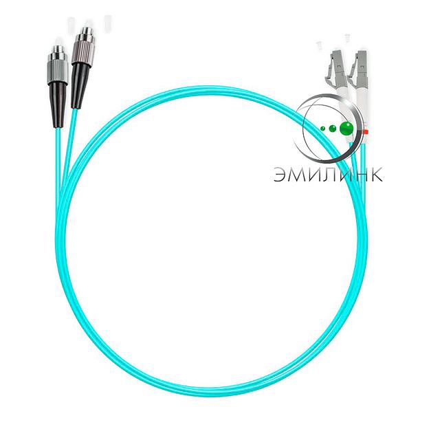 Шнур оптический NTSS PREMIUM dpc LC/UPC-LC/UPC 50/125 (OM3) 3.0мм 7,5м LSZH фото 1