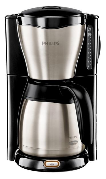 Кофеварка капельная Philips HD7546/20 1000Вт серебристый/черный фото 1