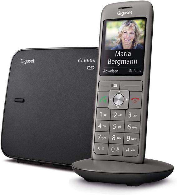 Р/Телефон Dect Gigaset CL660A SYS RUS черный автооветчик АОН фото 2
