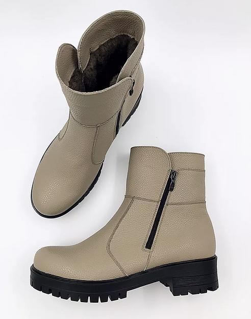 Ботильоны BuzShoes экокожа хаки ОПТ фото 7