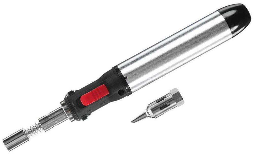 Паяльник автономный газовый ПАГ-1 (3 наконечника: жало, резак, фен) 12 мл "Алмаз" TDM фото 1