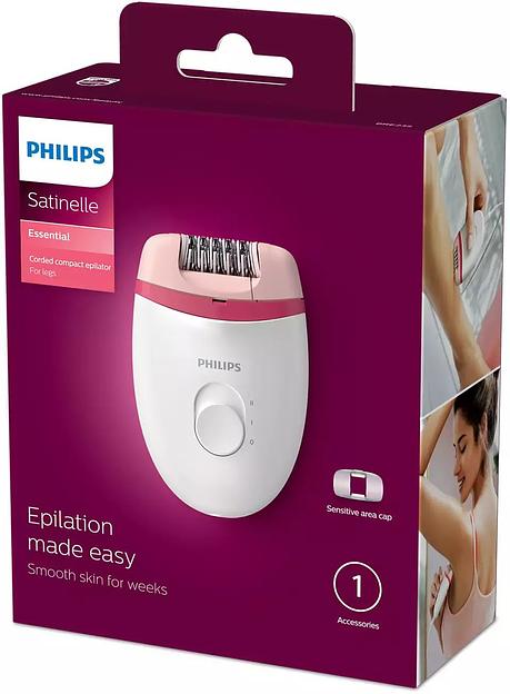 Эпилятор Philips BRE235/00 скор.:2 насад.:1 от электр.сети белый/розовый фото 6