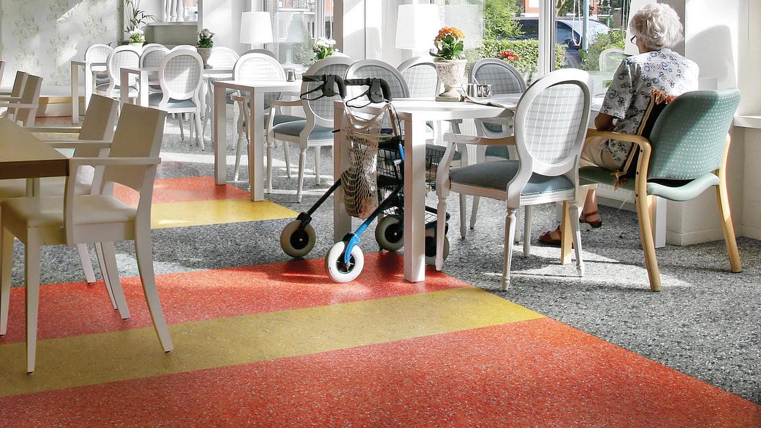 Коммерческий гетерогенный линолеум многослойный для помещений с высокой проходимостью класс 32-43 ОПТ фото 9