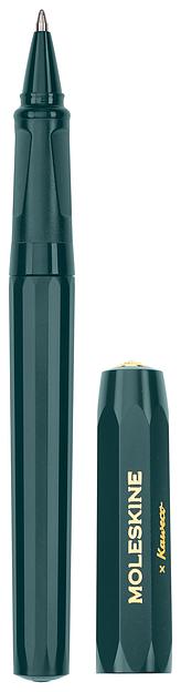 Ручка шариков. Moleskine Kaweco (KAWBALLPENGRN) Bottle Green d=1мм син. черн. подар.кор. шестигр. фото 1