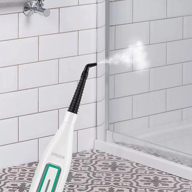 Швабра паровая Kitfort КТ-1098 1250Вт белый/зеленый фото 10