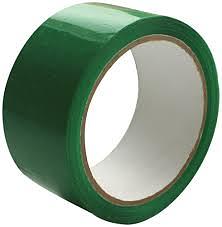 Клейкая лента цветная 48×66Э зелёная фото 1