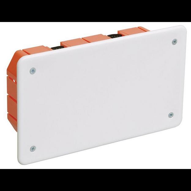 Iek UKG11-172-096-045-P Коробка КМ41026 распаячная 172х96 x 45мм для полых стен (с саморезами, пластиковые лапки, с крышкой ) фото 1