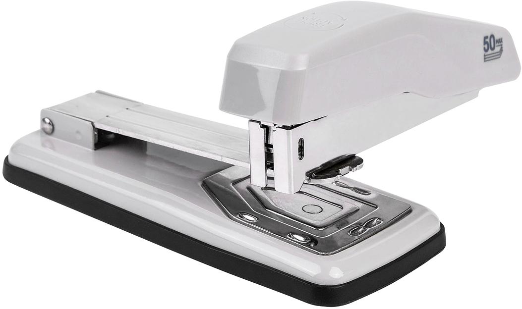 Степлер Deli E0414S/GREY E0414S 24/6 24/8 26/6 (25листов) серый 50скоб металл/пластик коробка фото 2