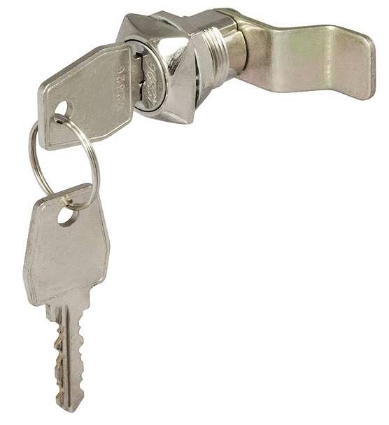 Замок 0802 20 мм 90° ригель изогнут на 10 мм фото 1