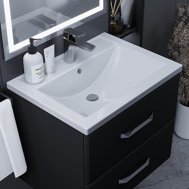 Раковина для ванной комнаты Uperwood Foster 60 см, прямоугольная фото 2