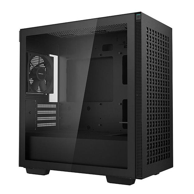 Корпус MiniTower DeepCool CH370 черный без БП mATX TG window 1x120mm fan (R-CH370-BKNAM1-G-1) фото 2