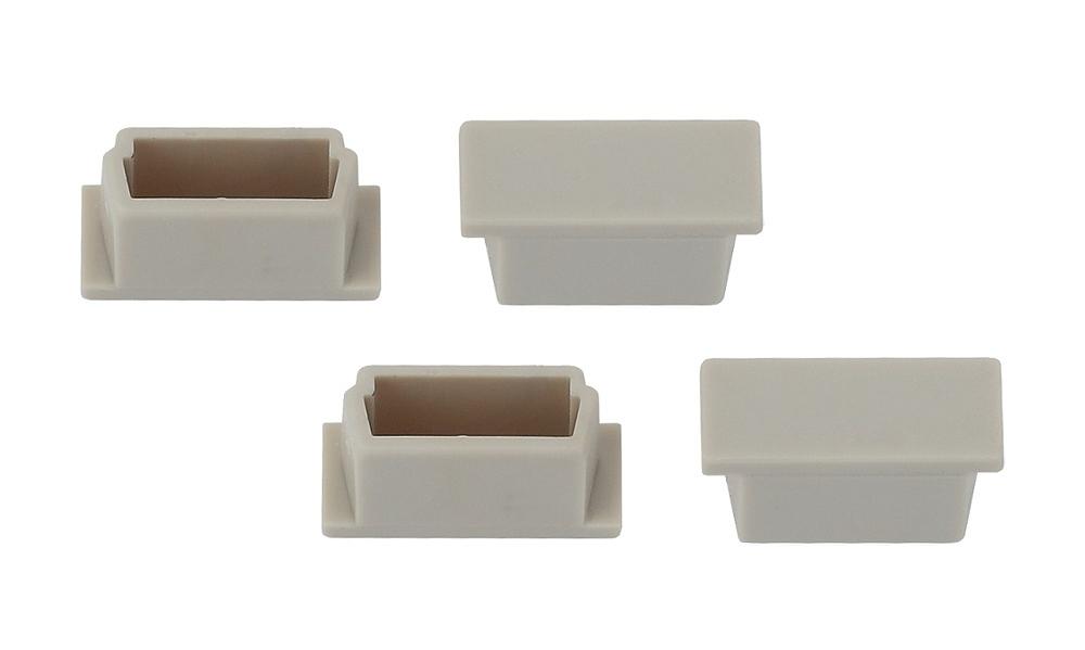 Набор заглушек для профиля САВ262 4 глухие ЭРА фото 1