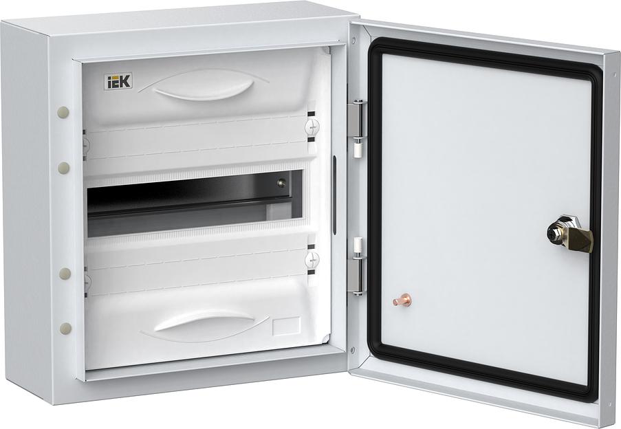 Корпус металлический IEK TITAN 5 ЩРн-12 (1х12) 335х310х140 IP54 белый IEK фото 1