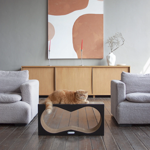 Когтеточка из картона Конвекс, Черный, опт фото 1