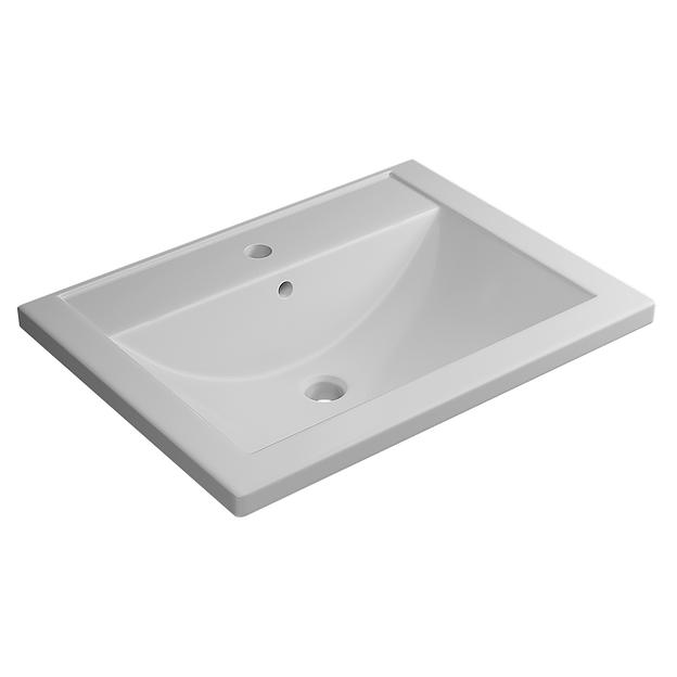 Раковина для ванной комнаты Uperwood Foster 60 см, прямоугольная фото 6