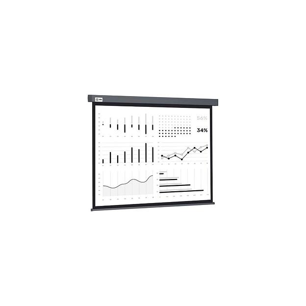 Экран Cactus Wallscreen CS-PSW-180X180-SG, 180х180 см, 1:1, настенно-потолочный серый фото 1