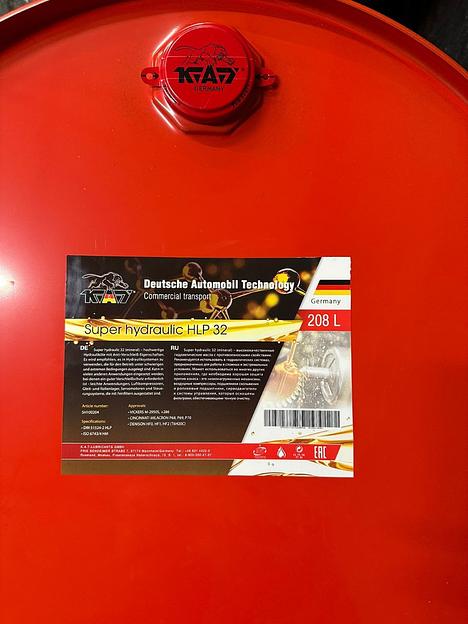 Моторное масло «K.A.T Super hydraulic HLP 32» 208 л. фото 1