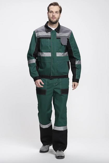 Костюм мужской рабочий «Виват 1» изумрудный, опт фото 1