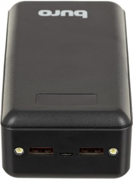 Мобильный аккумулятор Buro BPF30D 30000mAh 3A QC PD 22.5W черный (BPF30D22PBK) фото 5