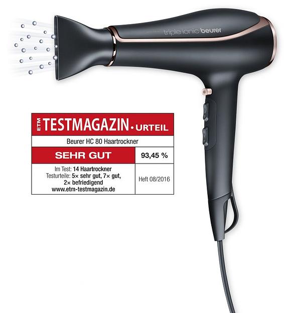 Фен Beurer HC80 2200Вт черный фото 1