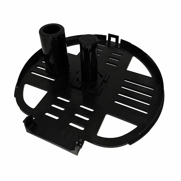 Диспенсер туалетной бумаги N1 «Стандарт» корпус черный, нижнее стекло прозрачное черное HOR-22210305 опт фото 3