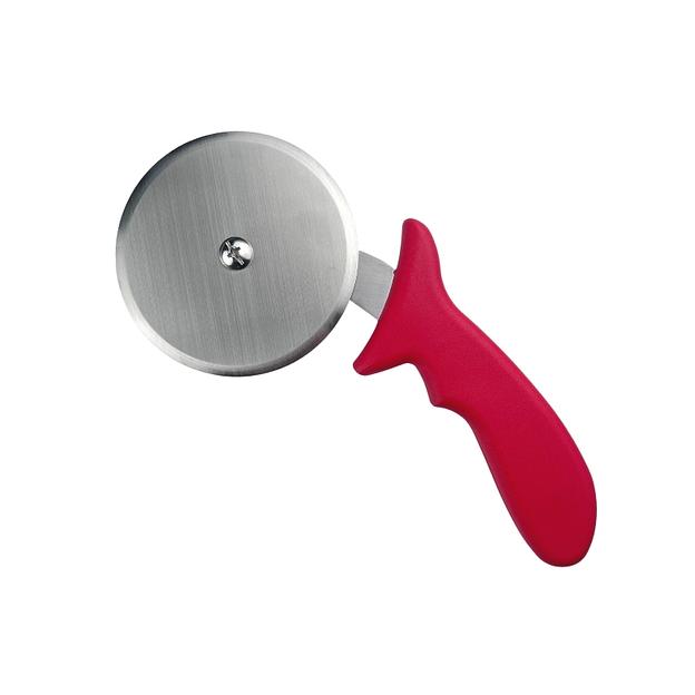 Нож для пиццы d=10 см. нерж. с красной пластик. ручкой MGsteel /1/72/ фото 1