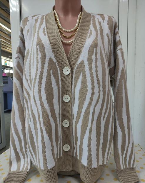 Кардиган вязаный на пуговицах оверсайз - SANIYA, Опт фото 1