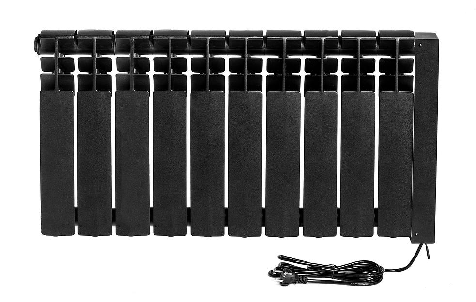 Электрический радиатор (обогреватель) «Normand» 10 чёрный ОПТ фото 2