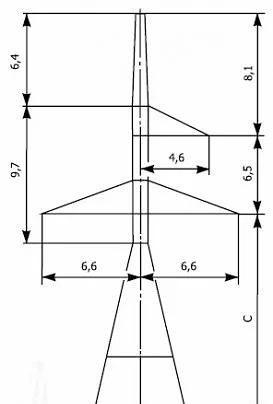 Анкерно-угловые опоры напряжением 220 кВ типа У220 фото 1