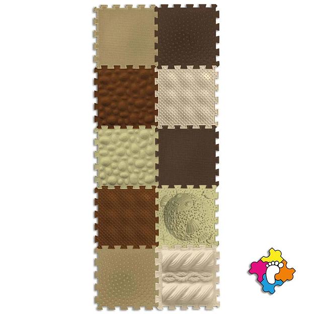 Коврик массажный (ортопедический) модульный Микс 10 «Топ-топ» ОПТ фото 3