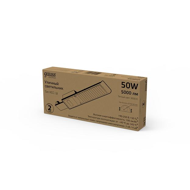 Светильник консольный Gauss 629534150 50Вт ламп.:50шт черный фото 4