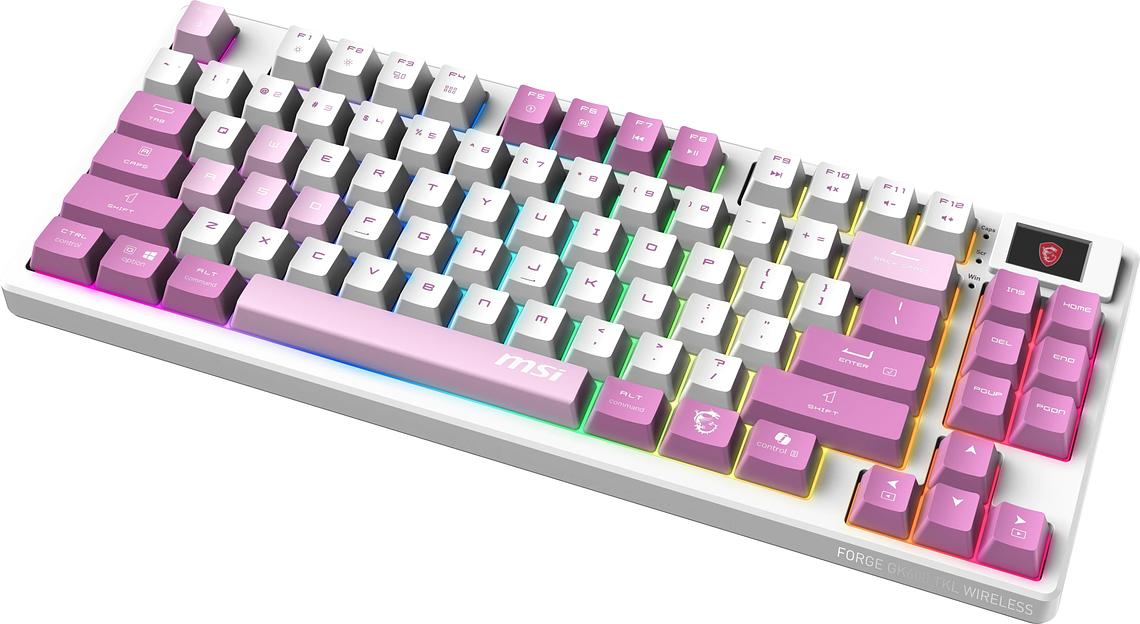 Клавиатура MSI FORGE GK600 механическая белый/фиолетовый USB Multimedia for gamer LED (S11-43RUQ01-HH9) фото 10