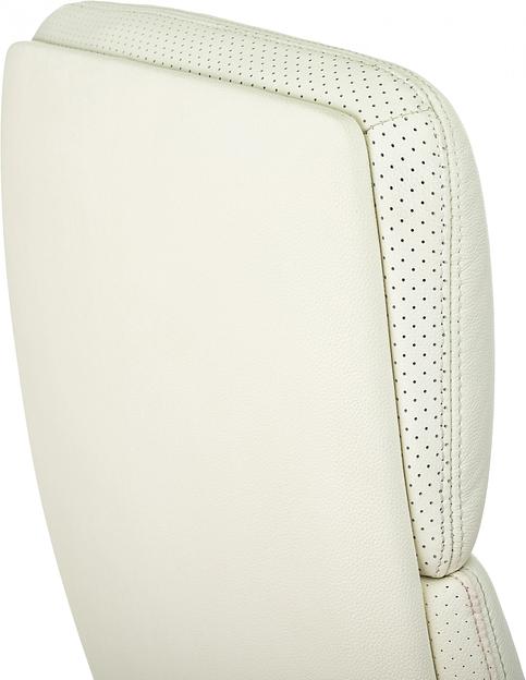 Кресло руководителя Бюрократ _VEGA белый кожа крестов. алюминий фото 6