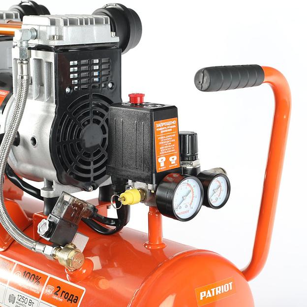 PATRIOT WO 24-220 Компрессор [525301920] { безмасляный, 200 л/мин, 8 бар, 1250 Вт, 24 л, быстросъемный 1/4" } фото 5