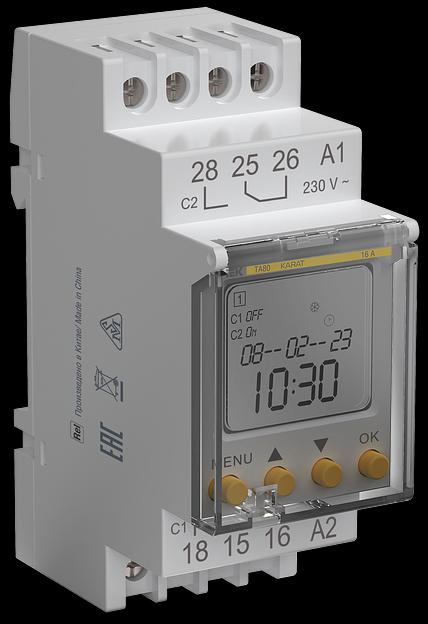 KARAT Таймер ТА80 астрономический 16А 230В на DIN-рейку IEK IEK MTA-A-16 фото 1