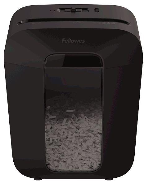 Шредер Fellowes PowerShred LX50 черный (секр.P-4)/перекрестный/9лист./17лтр./скрепки/скобы/пл.карты фото 2