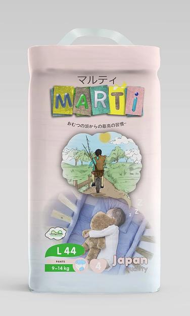 Подгузники Marti L 44 (9-14 кг) ОПТ фото 1
