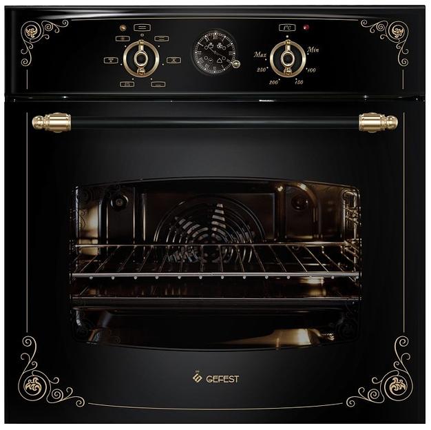 Духовой шкаф Электрический Gefest ЭДВ ДА 602-02 К93 черный/рисунок фото 1