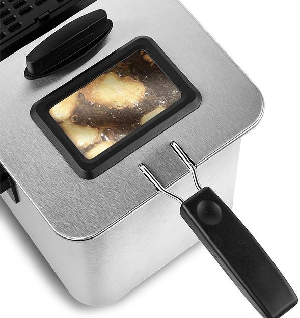 Фритюрница Kitfort КТ-4053 2000Вт серебристый/черный фото 4