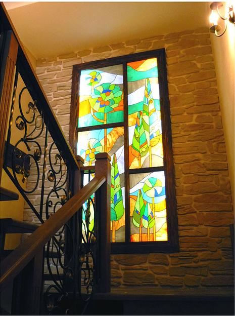 Изготовление заливных контурных витражей Рязань фото 2