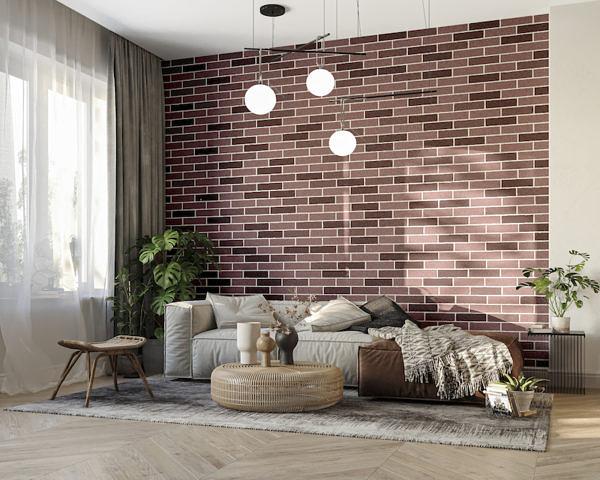 Декоративное покрытие АМК кирпич №410 микс красный ОПТ фото 4