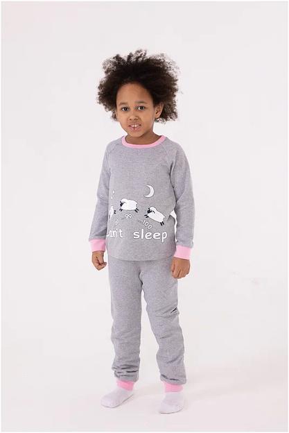 Пижама Золотой ключик, брюки, лонгслив, манжеты, розовая ОПТ фото 1