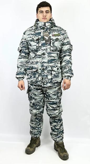 Костюм камуфляжный «Горка-8», снежный, ткань «Кошачий глаз», опт фото 1