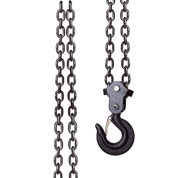 Таль ручная шестеренная стационарная усиленная (3т, 3м) Kingqueen CH-3T-3M фото 2