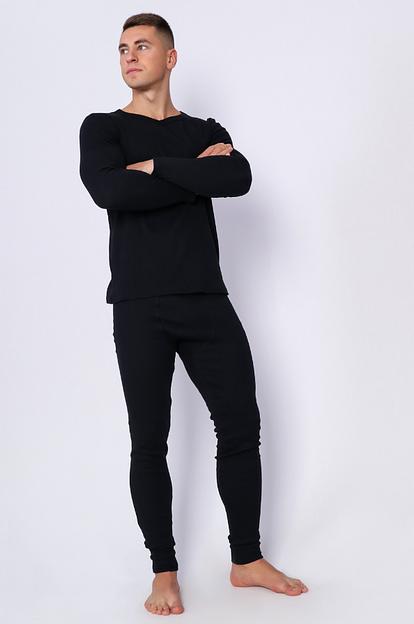 Комплект мужской Style Magro «Нательное бельё», чёрный, опт фото 1