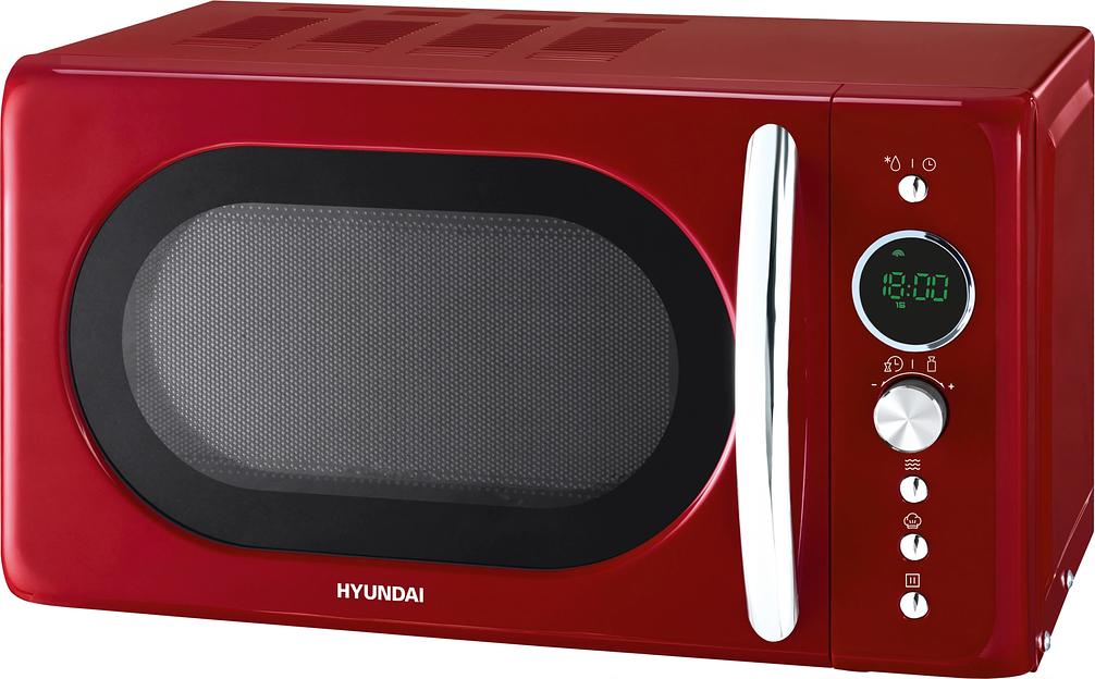 Микроволновая Печь Hyundai HYM-D3037 20л. 700Вт красный/серебристый фото 1