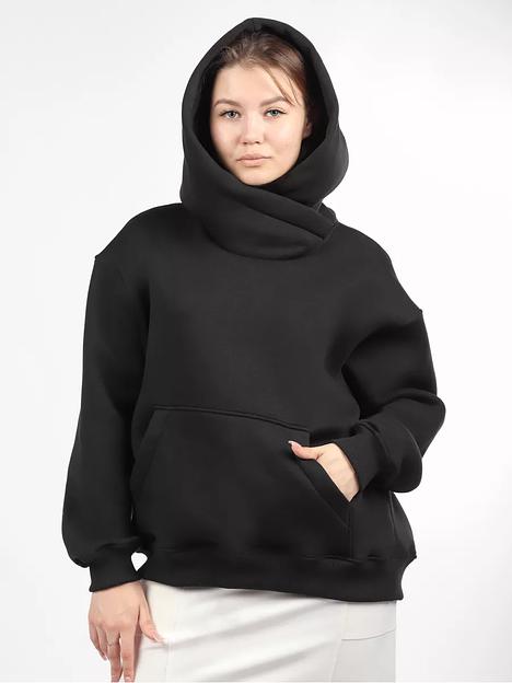 Худи женская OKSMILE чёрная фото 2